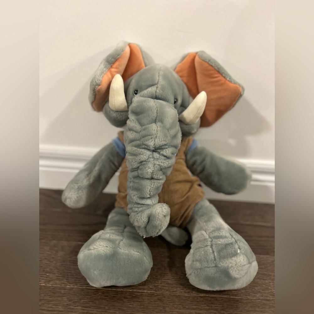 Wrinkles Elephant Trunkit 17" Plush Stuffed Toy Puppet Ganz Vintage Rare 1985